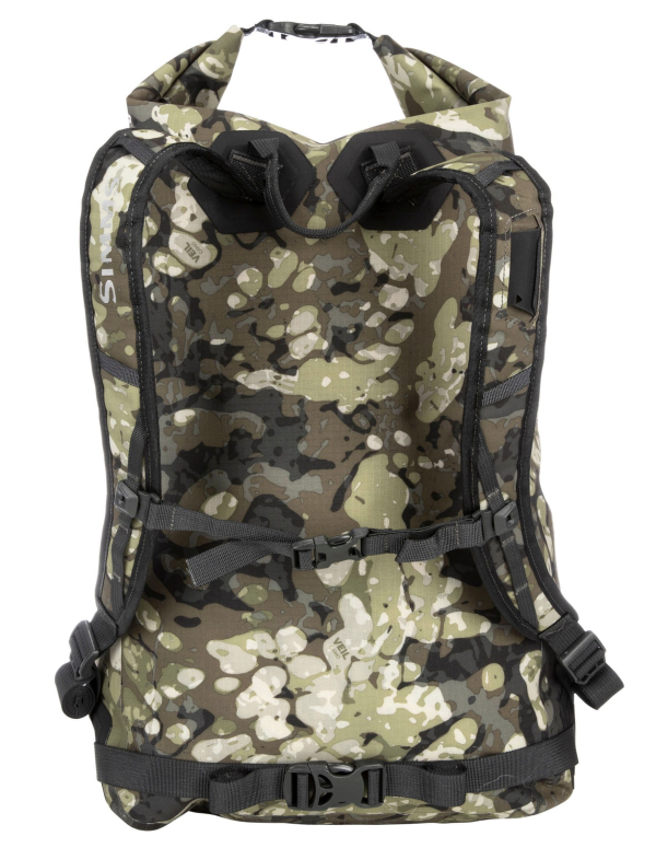 Simms Dry Creek Simple Pack Riparian Camo Front Simms Dry Creek Simple Pack Riparian Camo Front